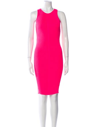 McQ Alexander McQueen Scoop Neck Knee-Length Dress