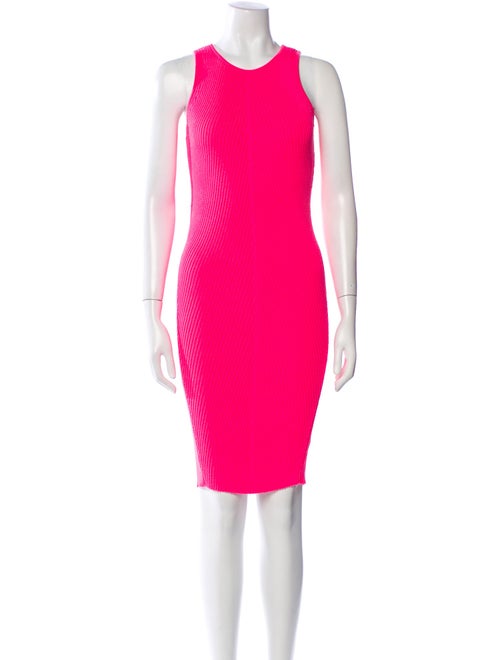 McQ Alexander McQueen Scoop Neck Knee-Length Dress