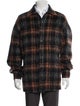 McQ Alexander McQueen Plaid Print Peacoat