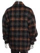 McQ Alexander McQueen Plaid Print Peacoat