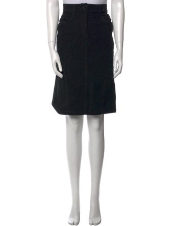 McQ Alexander McQueen Leather Trim Embellishment Knee-Length Skirt