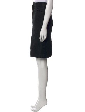 McQ Alexander McQueen Leather Trim Embellishment Knee-Length Skirt