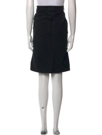 McQ Alexander McQueen Leather Trim Embellishment Knee-Length Skirt