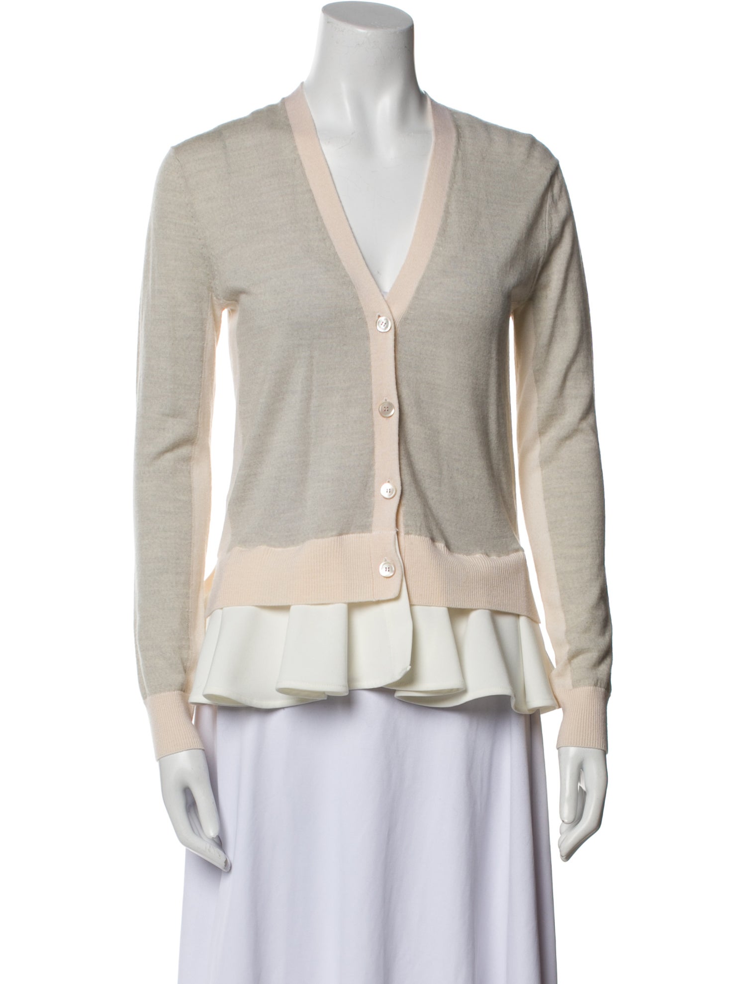 McQ Alexander McQueen Wool Colorblock Pattern Sweater