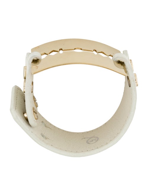 McQ Alexander McQueen Leather Razor Blade Wrap Bracelet