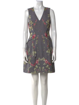 McQ Alexander McQueen Printed Mini Dress
