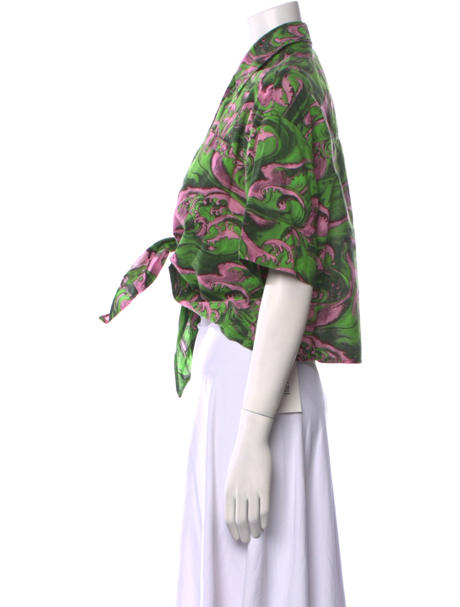 McQ Alexander McQueen 2018 Printed Crop Top