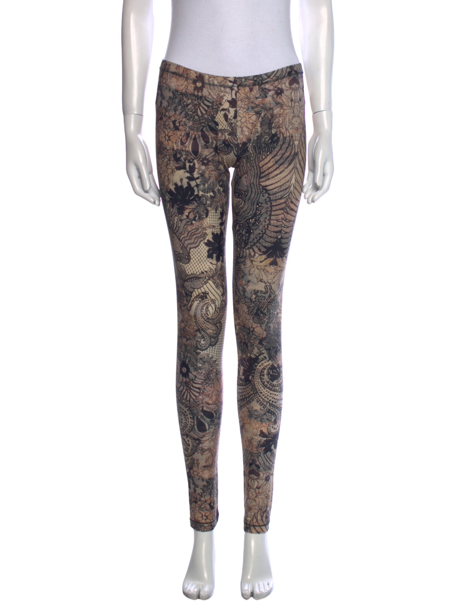 McQ Alexander McQueen Printed Skinny Leg Pants