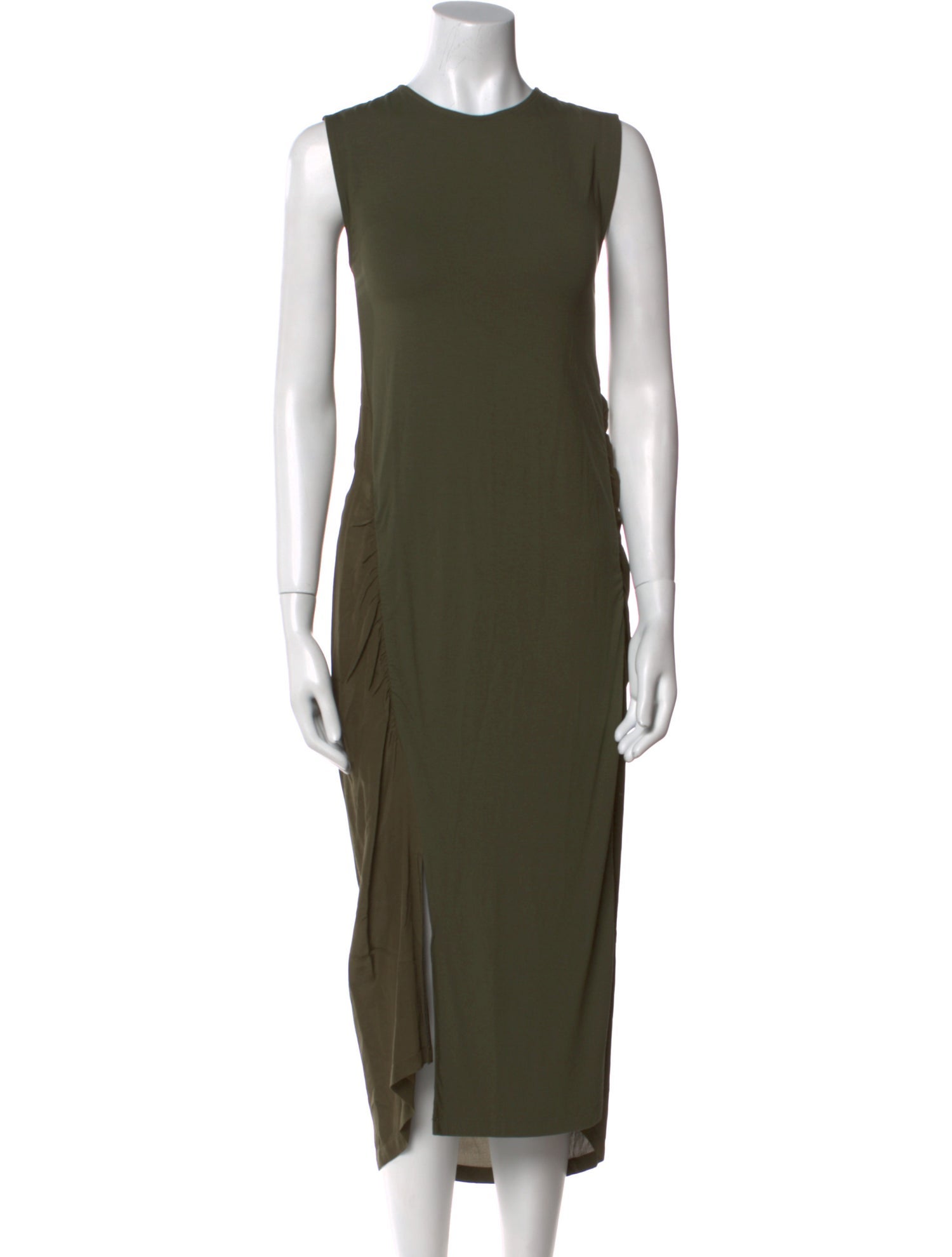 McQ Alexander McQueen Crew Neck Midi Length Dress