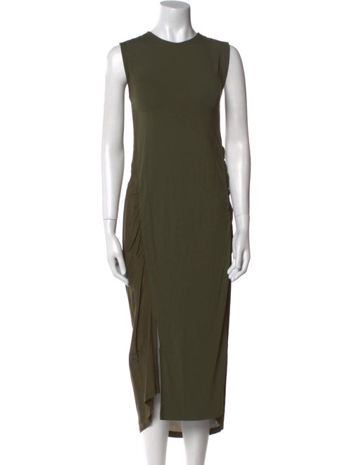 McQ Alexander McQueen Crew Neck Midi Length Dress