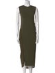 McQ Alexander McQueen Crew Neck Midi Length Dress