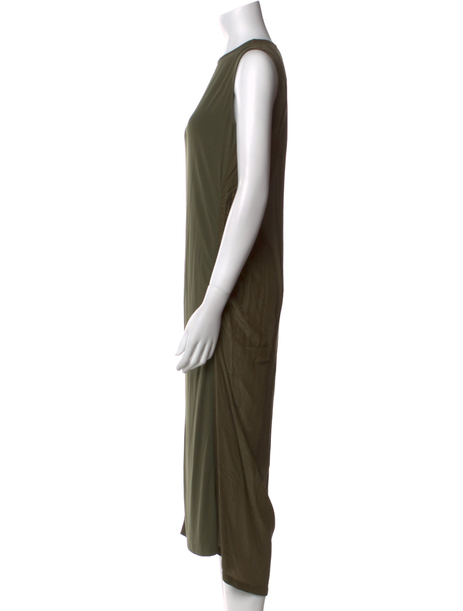 McQ Alexander McQueen Crew Neck Midi Length Dress