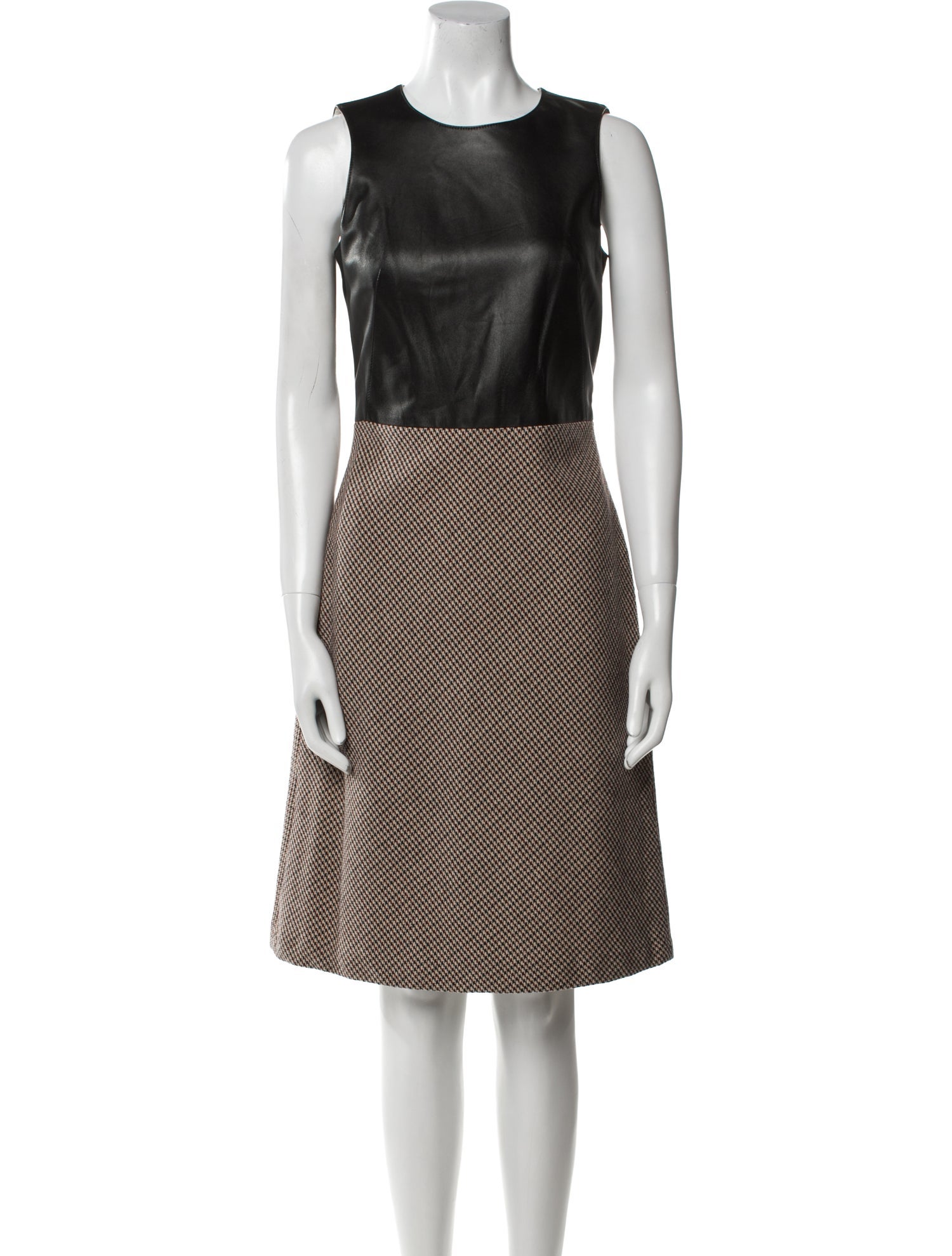 McQ Alexander McQueen Plaid Print Knee-Length Dress