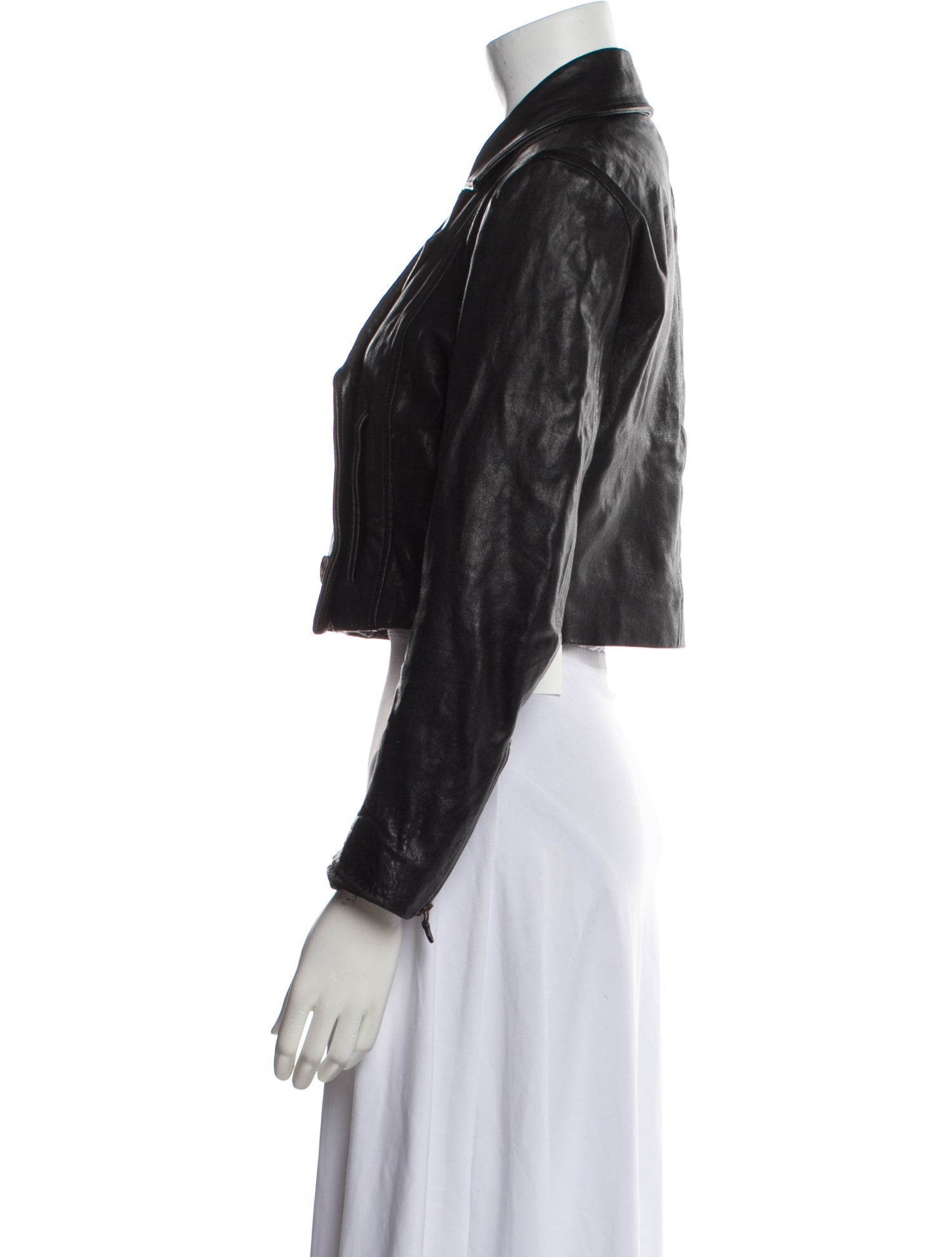 McQ Alexander McQueen Lamb Leather Biker Jacket