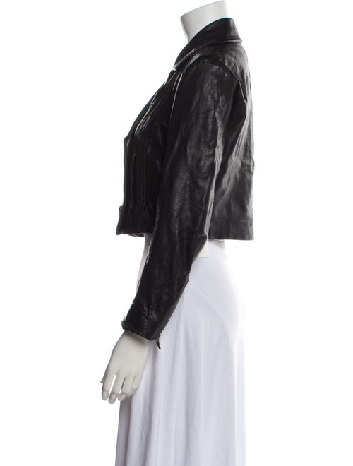 McQ Alexander McQueen Lamb Leather Biker Jacket