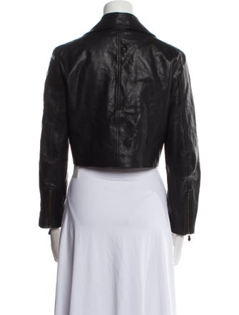 McQ Alexander McQueen Lamb Leather Biker Jacket