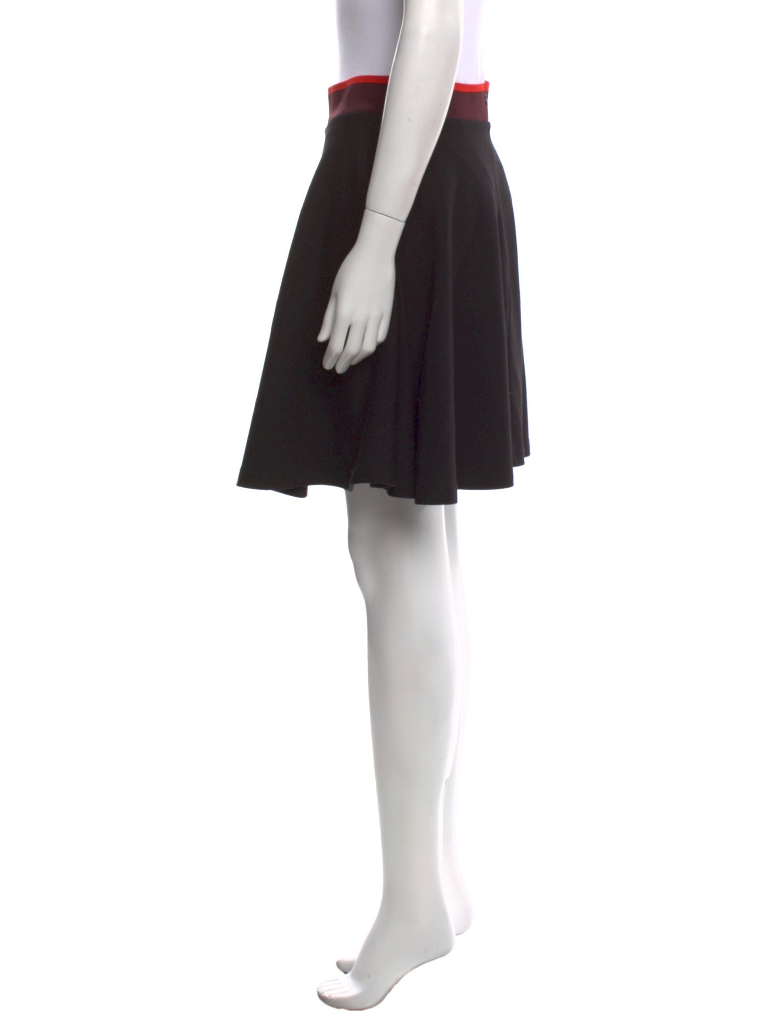 McQ Alexander McQueen Ruffle Embellishment Knee-Length Skirt