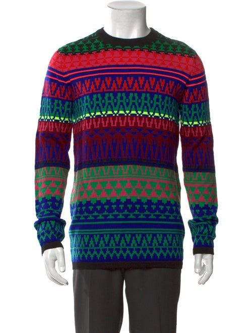 McQ Alexander McQueen Striped Crew Neck Pullover