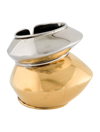 McQ Alexander McQueen Two-Tone Double Cocktail Ring