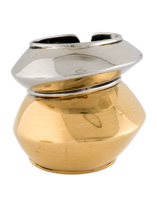 McQ Alexander McQueen Two-Tone Double Cocktail Ring