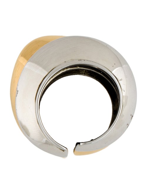 McQ Alexander McQueen Two-Tone Double Cocktail Ring