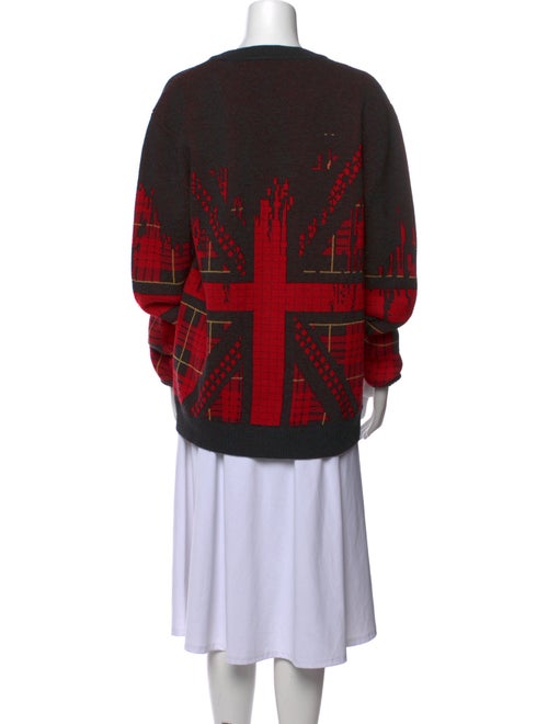 McQ Alexander McQueen Printed Crew Neck Sweater