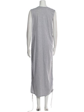 McQ Alexander McQueen Graphic Print Midi Length Dress