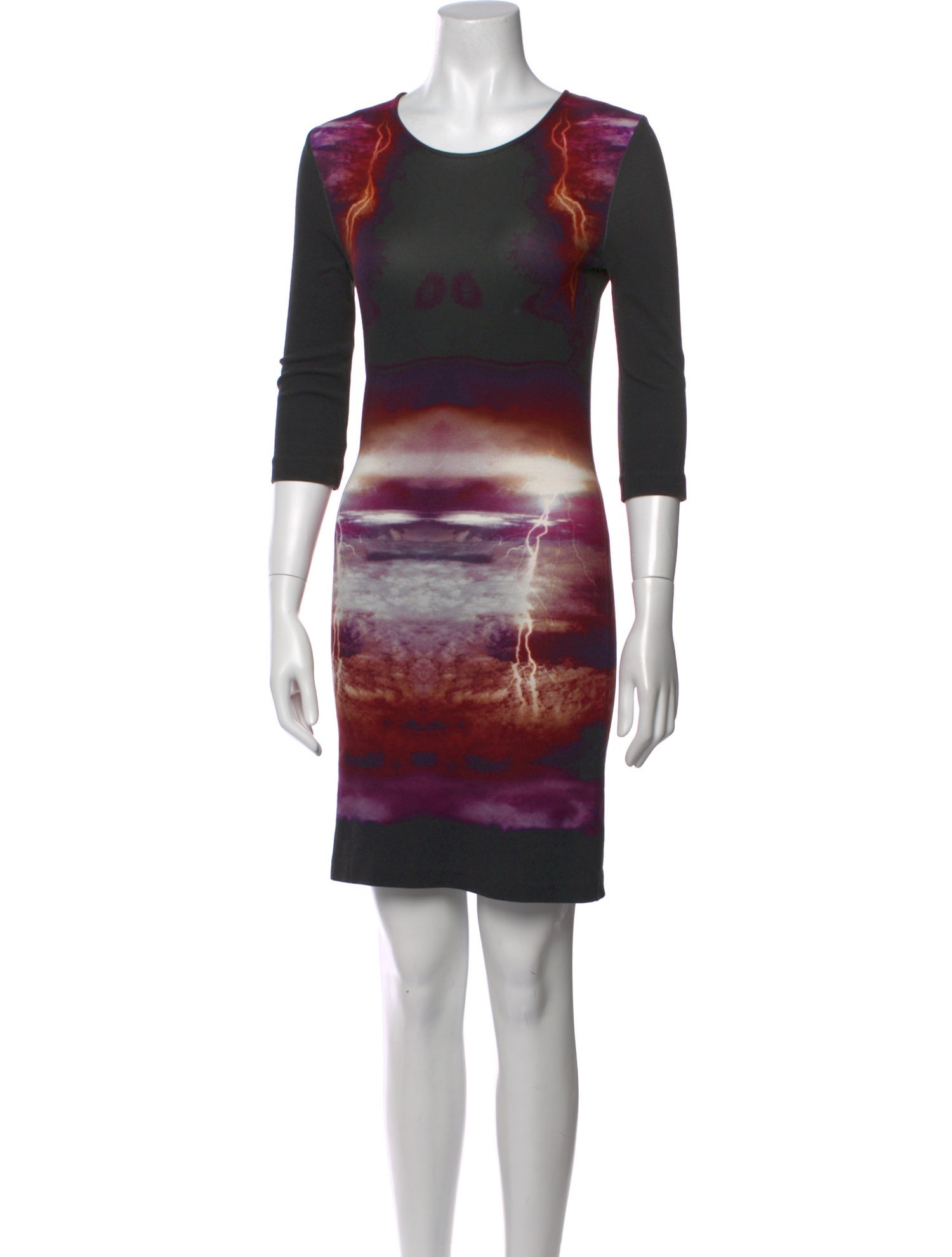 McQ Alexander McQueen Printed Mini Dress