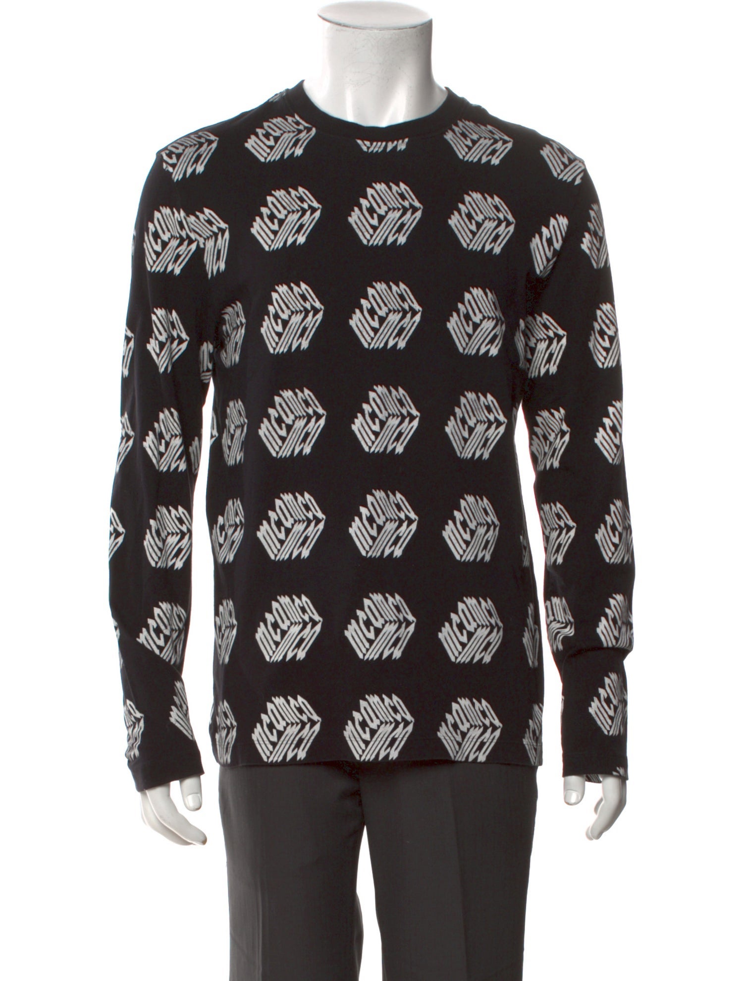 McQ Swallow Printed Crew Neck T-Shirt