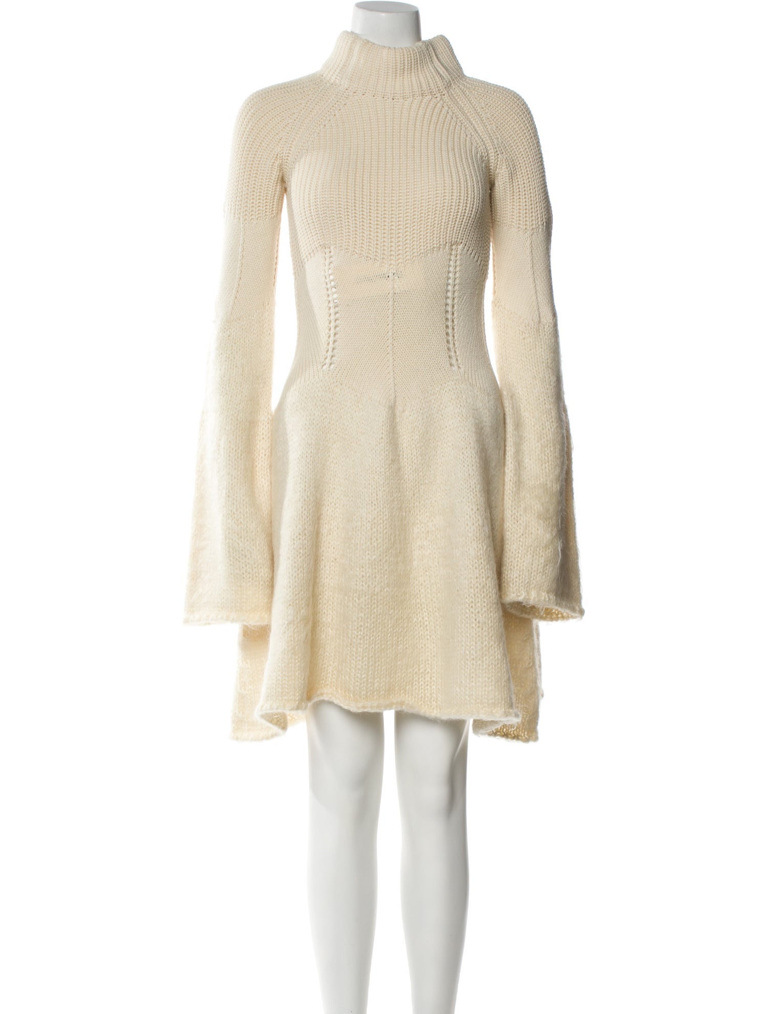 McQ Alexander McQueen Wool Knee-Length Dress