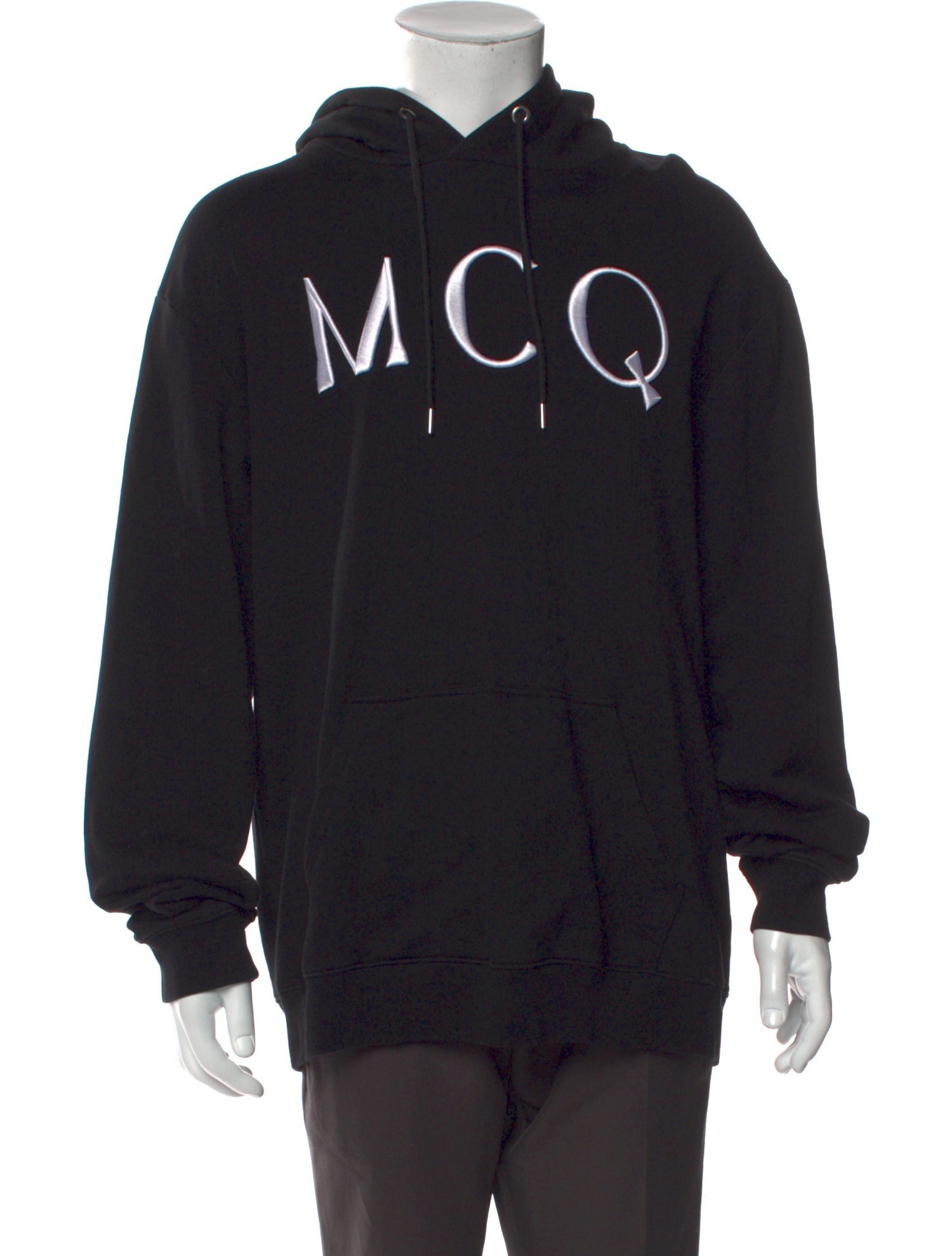 McQ Alexander McQueen Graphic Print Crew Neck Hoodie