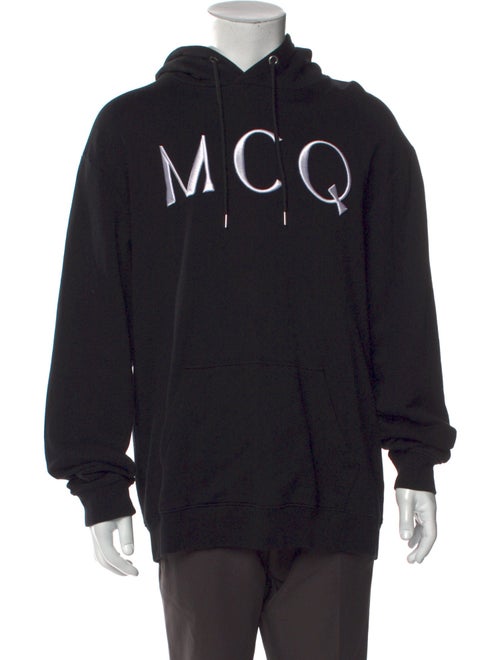 McQ Alexander McQueen Graphic Print Crew Neck Hoodie
