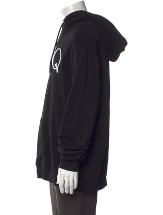 McQ Alexander McQueen Graphic Print Crew Neck Hoodie