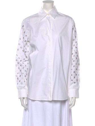 McQ Alexander McQueen Long Sleeve Button-Up Top