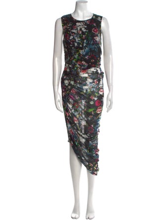 McQ Alexander McQueen Silk Long Dress