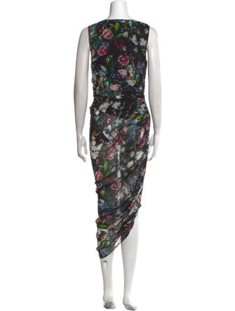 McQ Alexander McQueen Silk Long Dress