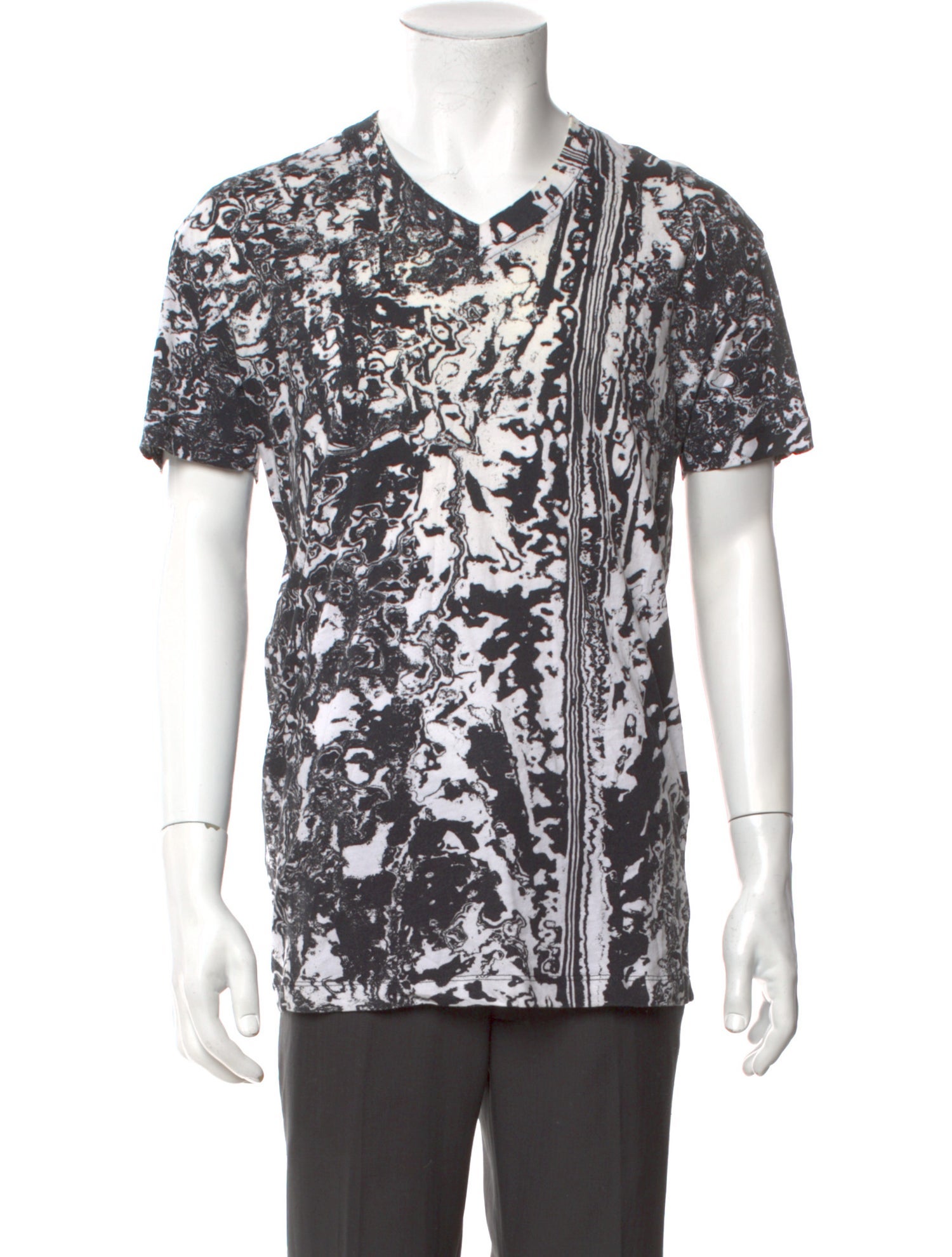McQ Alexander McQueen Skull Printed Henley