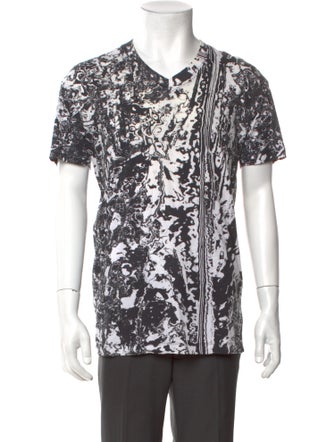 McQ Alexander McQueen Skull Printed Henley