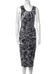 McQ Alexander McQueen Printed Midi Length Dress