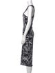 McQ Alexander McQueen Printed Midi Length Dress