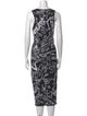 McQ Alexander McQueen Printed Midi Length Dress