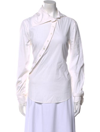 McQ Alexander McQueen Long Sleeve Button-Up Top