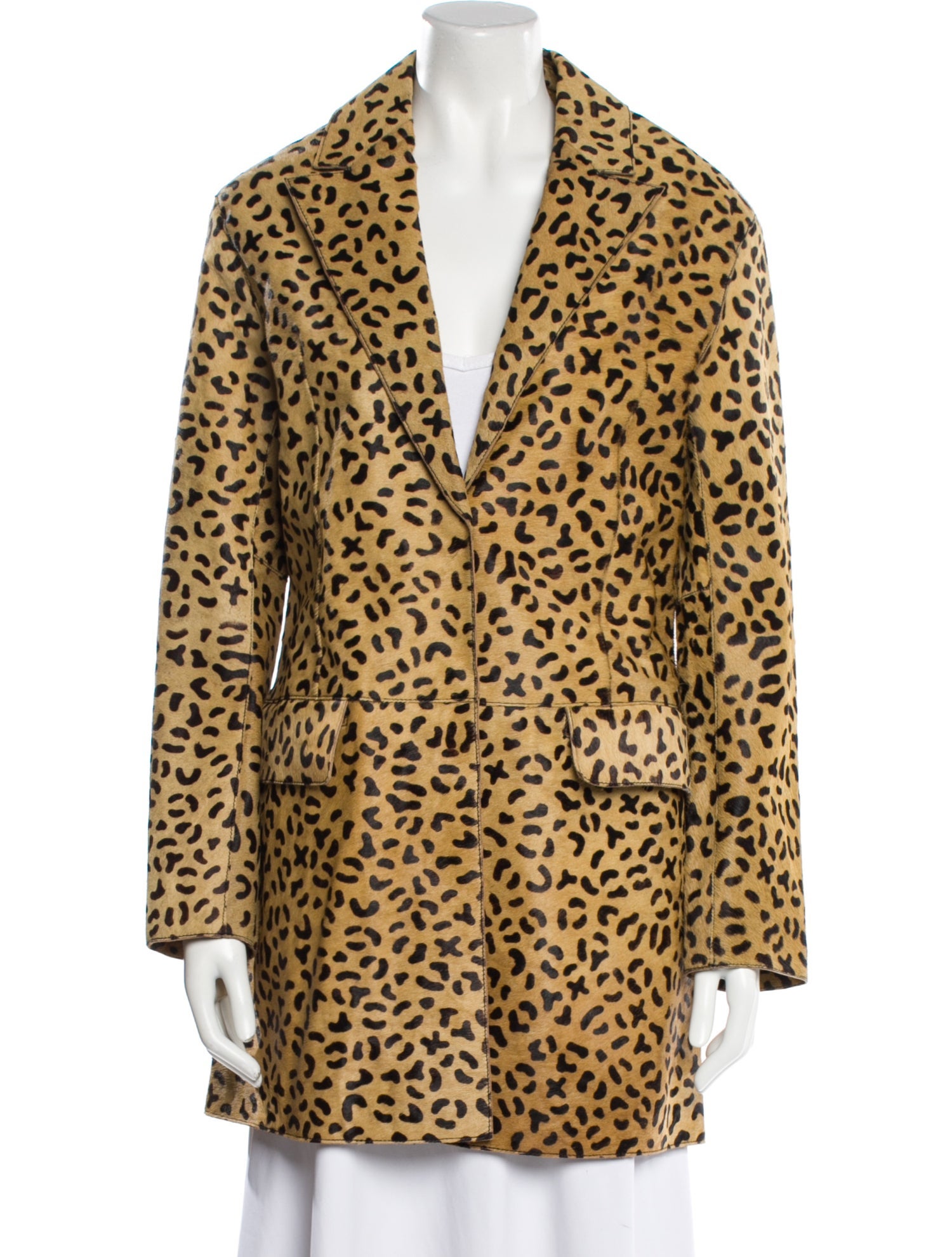 McQ Alexander McQueen Calf Leather Animal Print Jacket w/ Tags