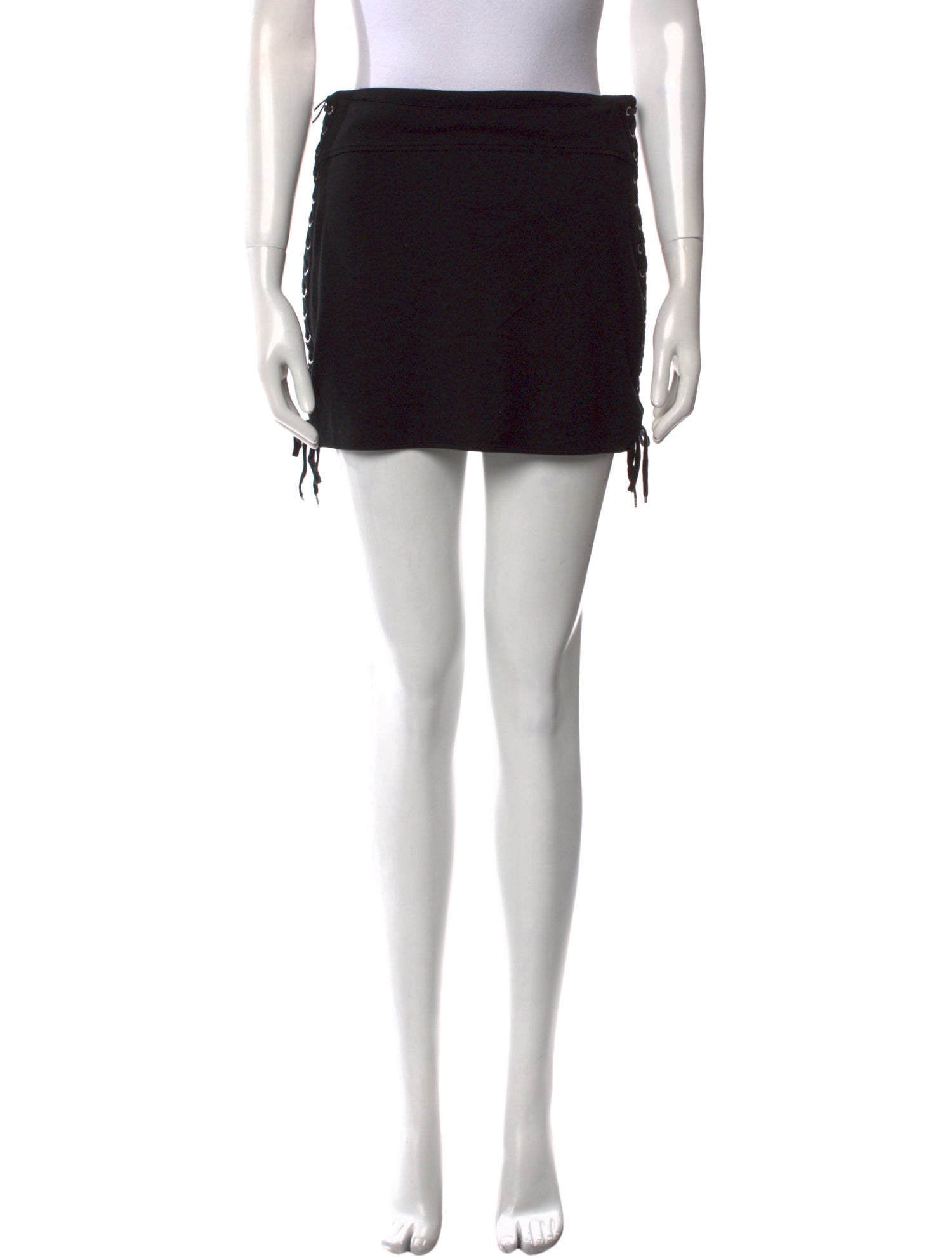 McQ Alexander McQueen Eyelet Trim Mini Skirt