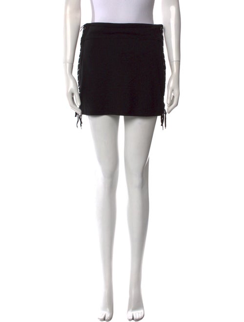 McQ Alexander McQueen Eyelet Trim Mini Skirt