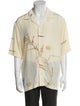 McQ Alexander McQueen Silk Graphic Print Shirt