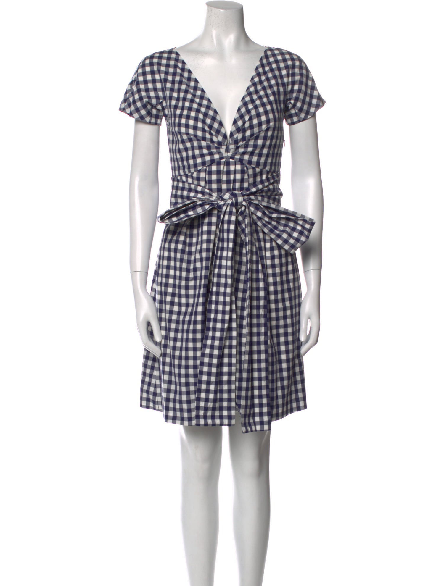 McQ Alexander McQueen Plaid Print Mini Dress