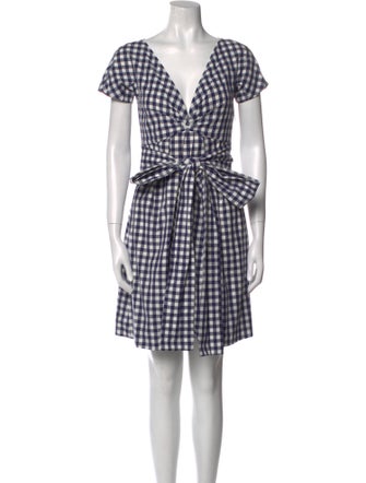 McQ Alexander McQueen Plaid Print Mini Dress