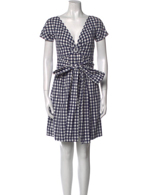 McQ Alexander McQueen Plaid Print Mini Dress