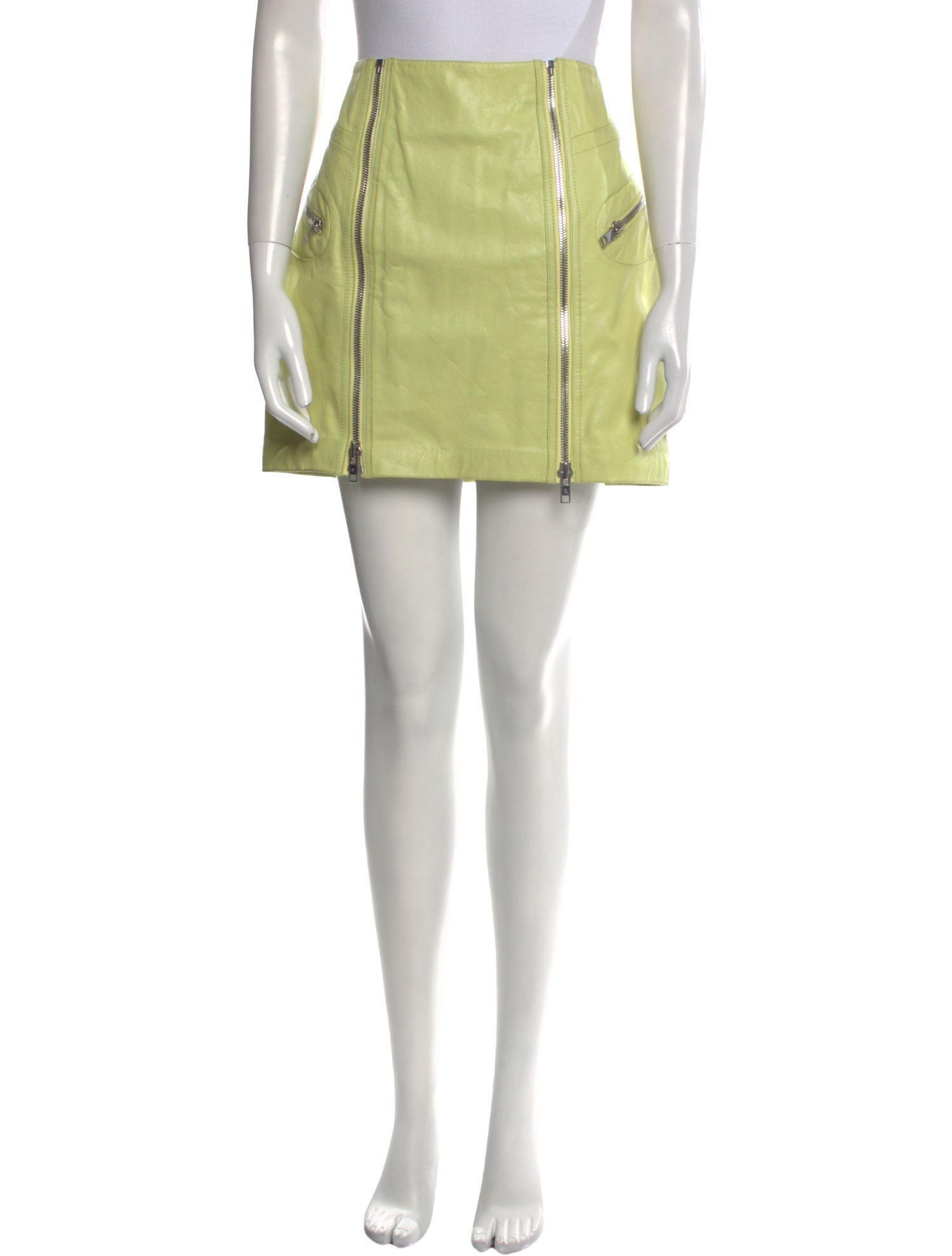 McQ Alexander McQueen Leather Mini Skirt